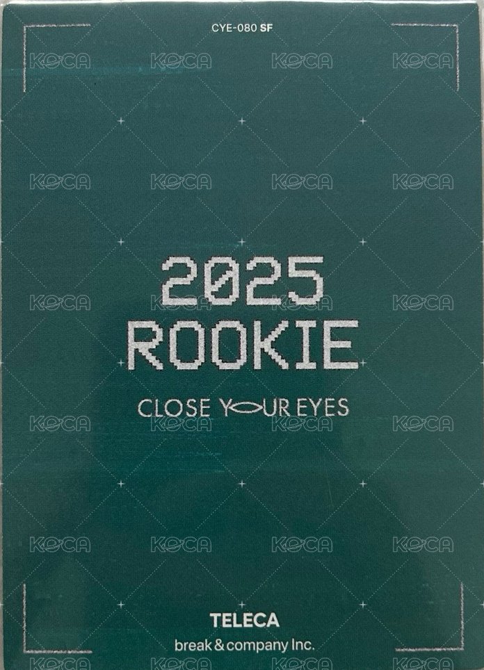 2025 K-POP ROOKIE TELECA 隨機卡  背面