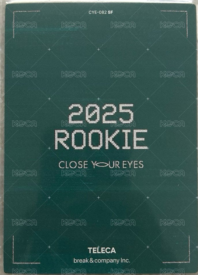 2025 K-POP ROOKIE TELECA 隨機卡  背面