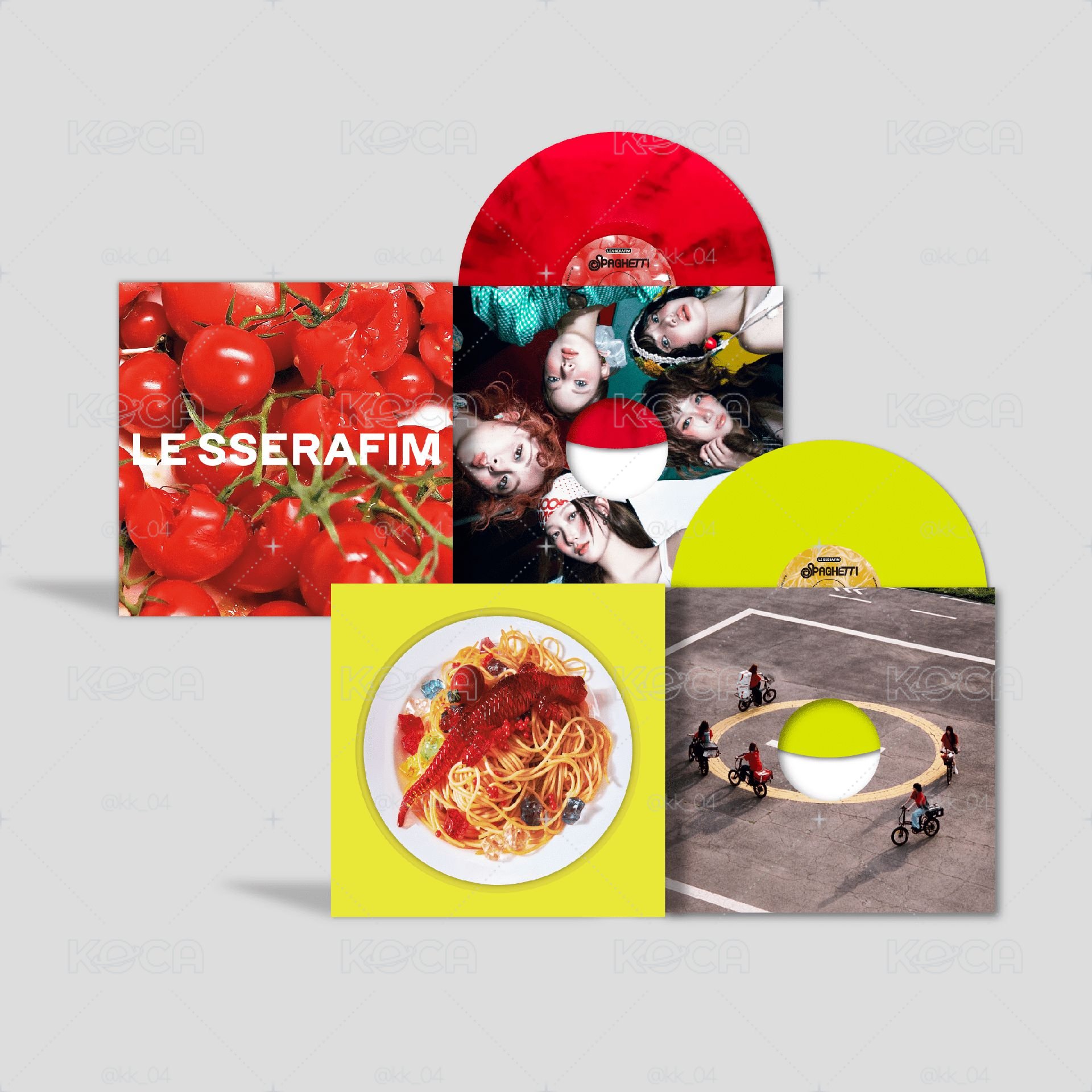 LE SSERAFIM SPAGHTTI 黑膠 全新未拆