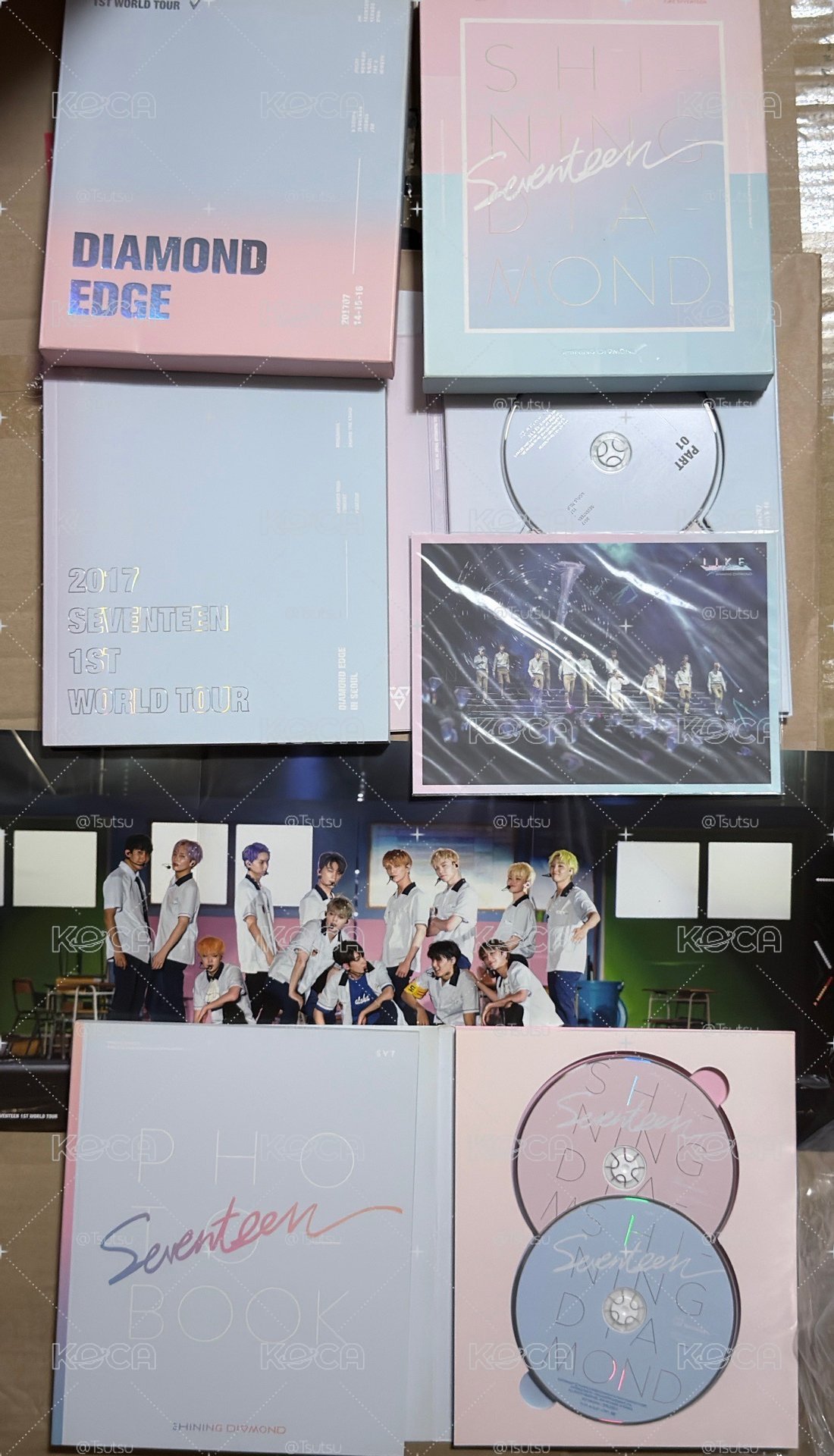 (現貨兩本一起出 有特典）seventeen 2017 DIAMOND EDGE 寫真集 / 回憶錄 