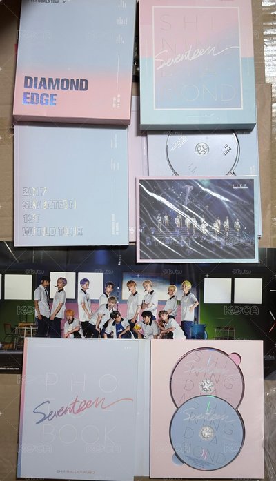 (現貨兩本一起出 有特典）seventeen 2017 DIAMOND EDGE 寫真集 / 回憶錄 