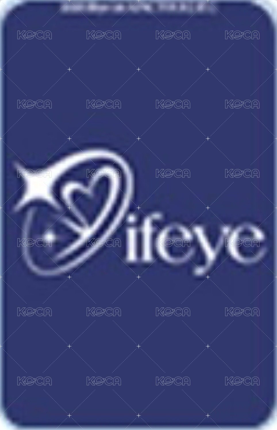 2026 ifeye 1st Apac Tour [If I] 首爾場 滿額卡  背面