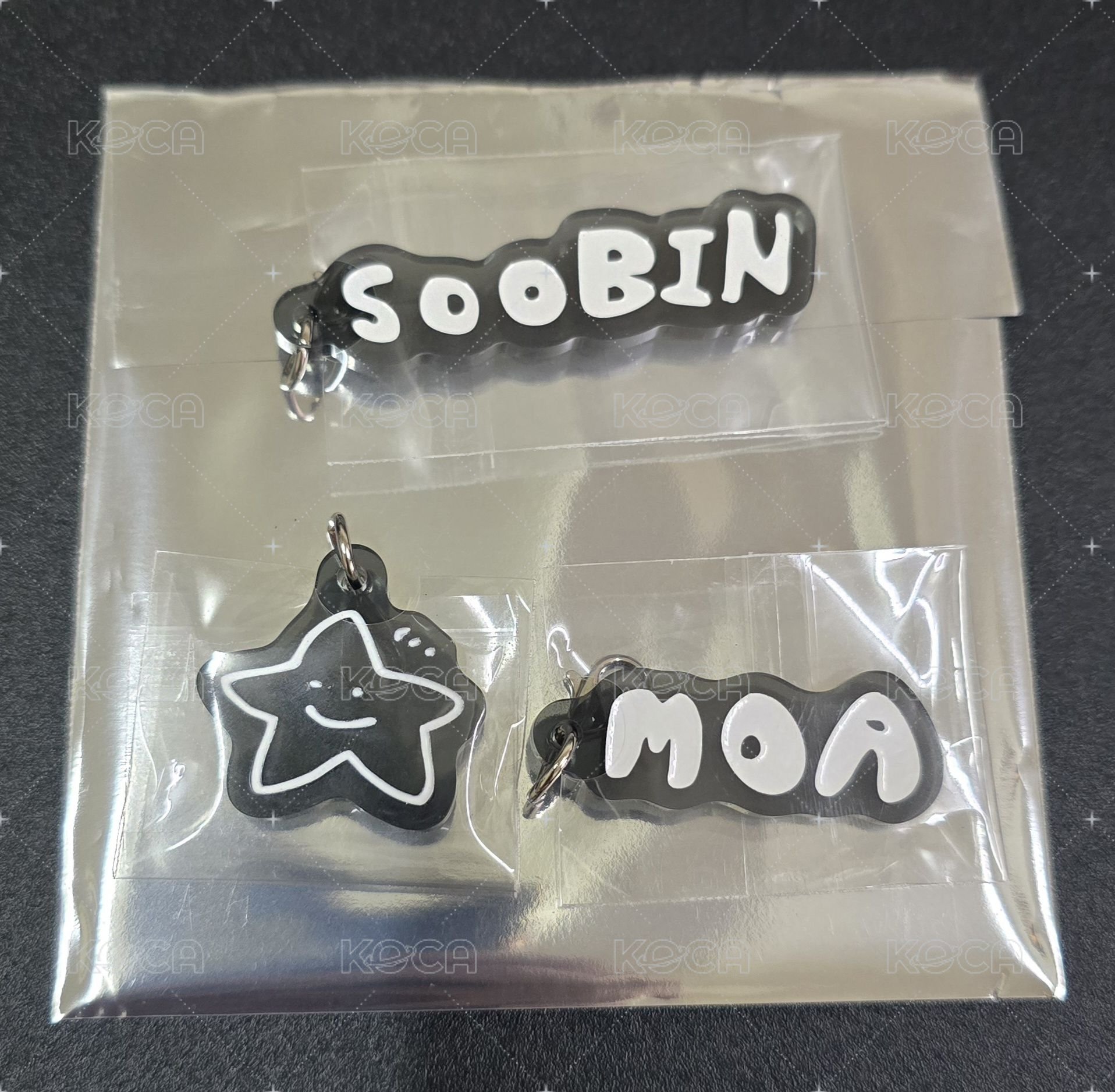 日巡 姓名.手繪星星.MOA鑰匙圈（彬圭寧）