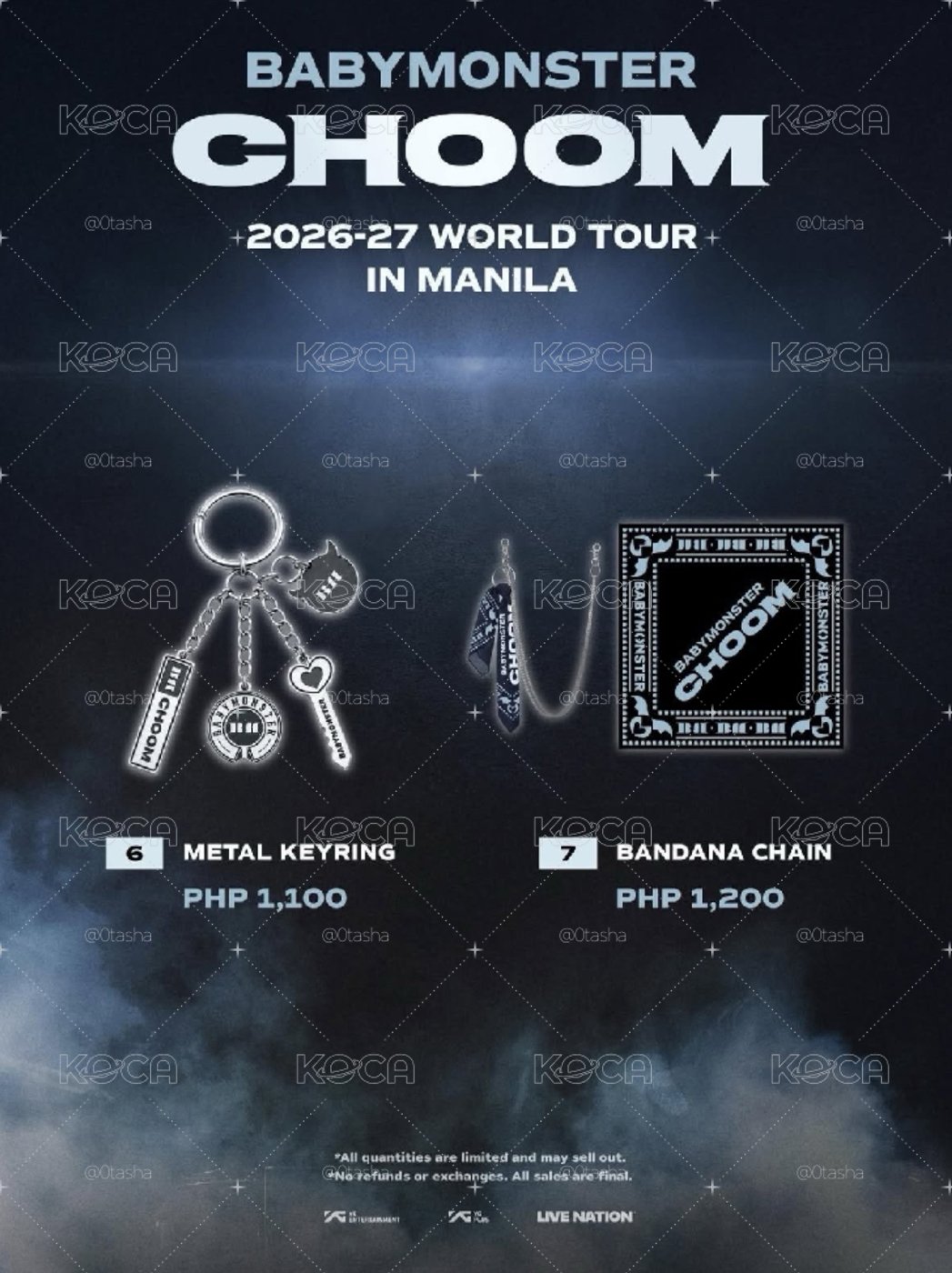 BABYMONSTER MANILA TOUR 鑰匙圈