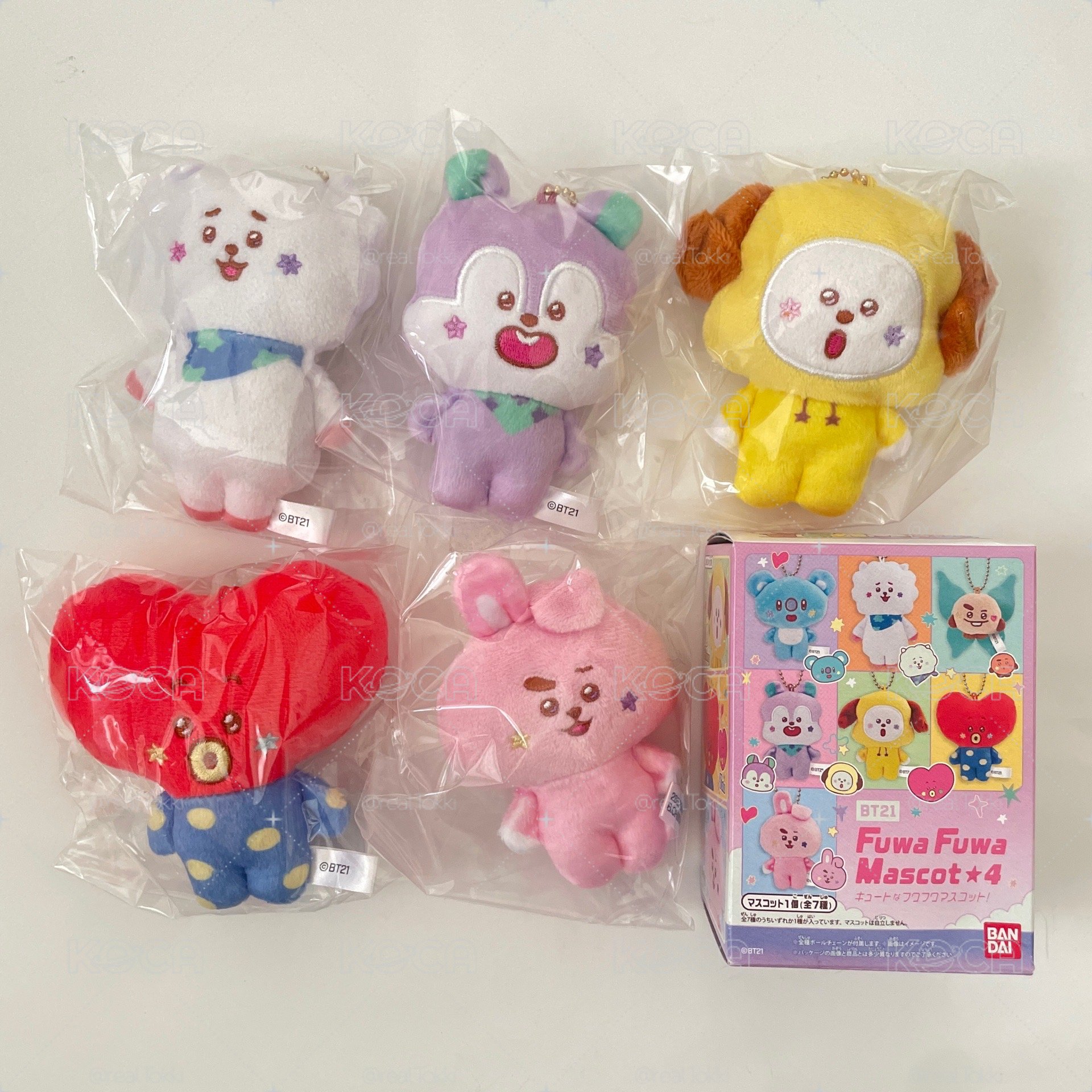 現貨 可選成員 BT21 日本限定 BANDAI FUWA 4代