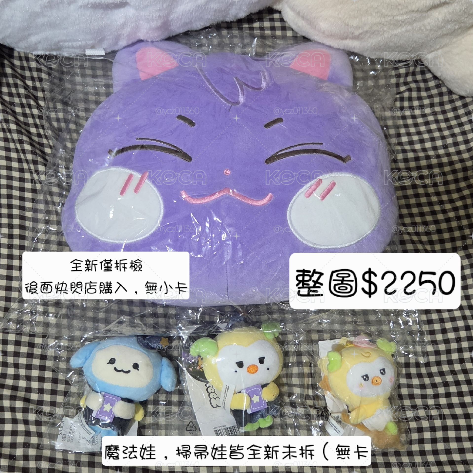 ANITEEZ 傘抱枕小盤（兩圖不拆）