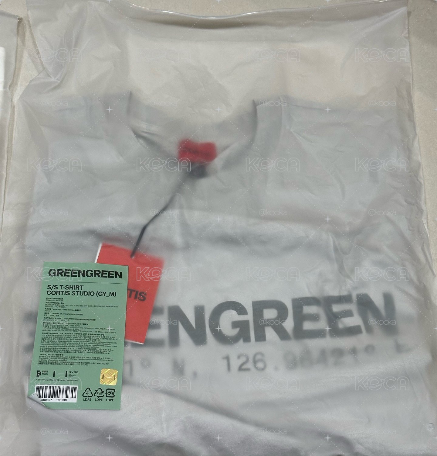 Cortis GREEN GREEN｜灰T(M)