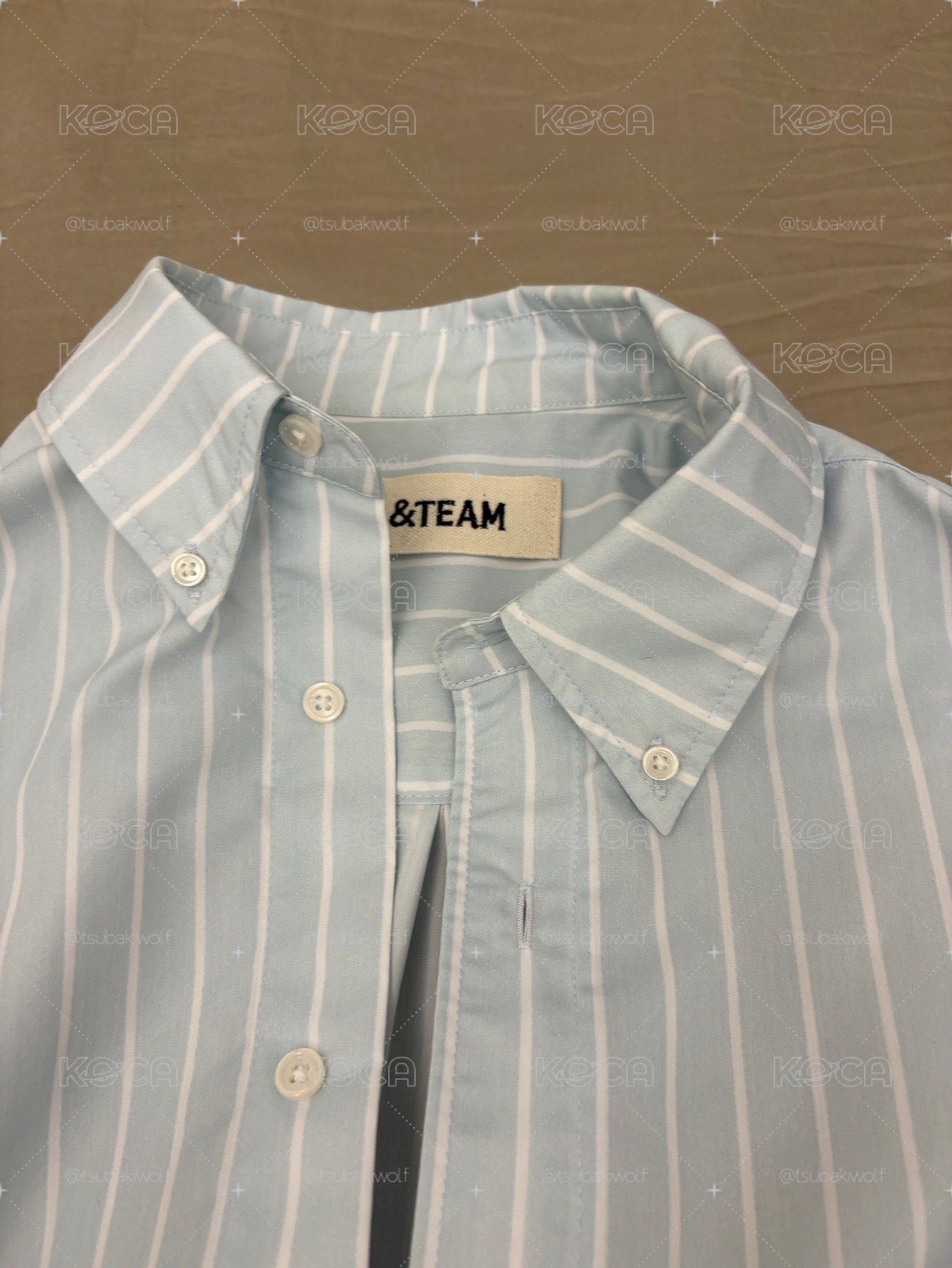 zozotown stripe shirt 藍色