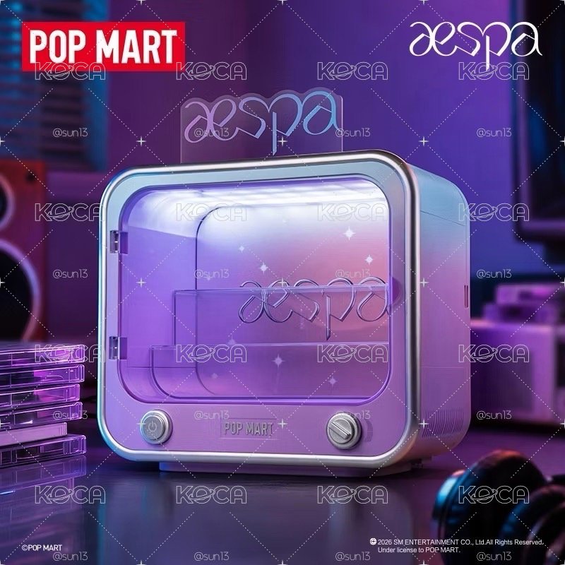 aespa x 泡泡瑪特展示盒