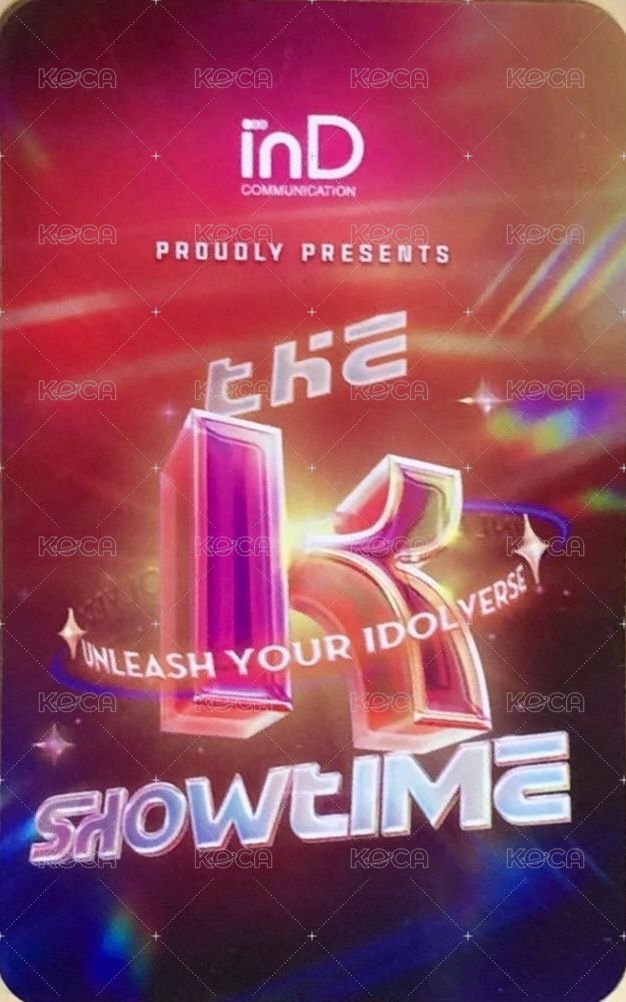 THE K-SHOWTIME 入場卡 / 場限卡  背面