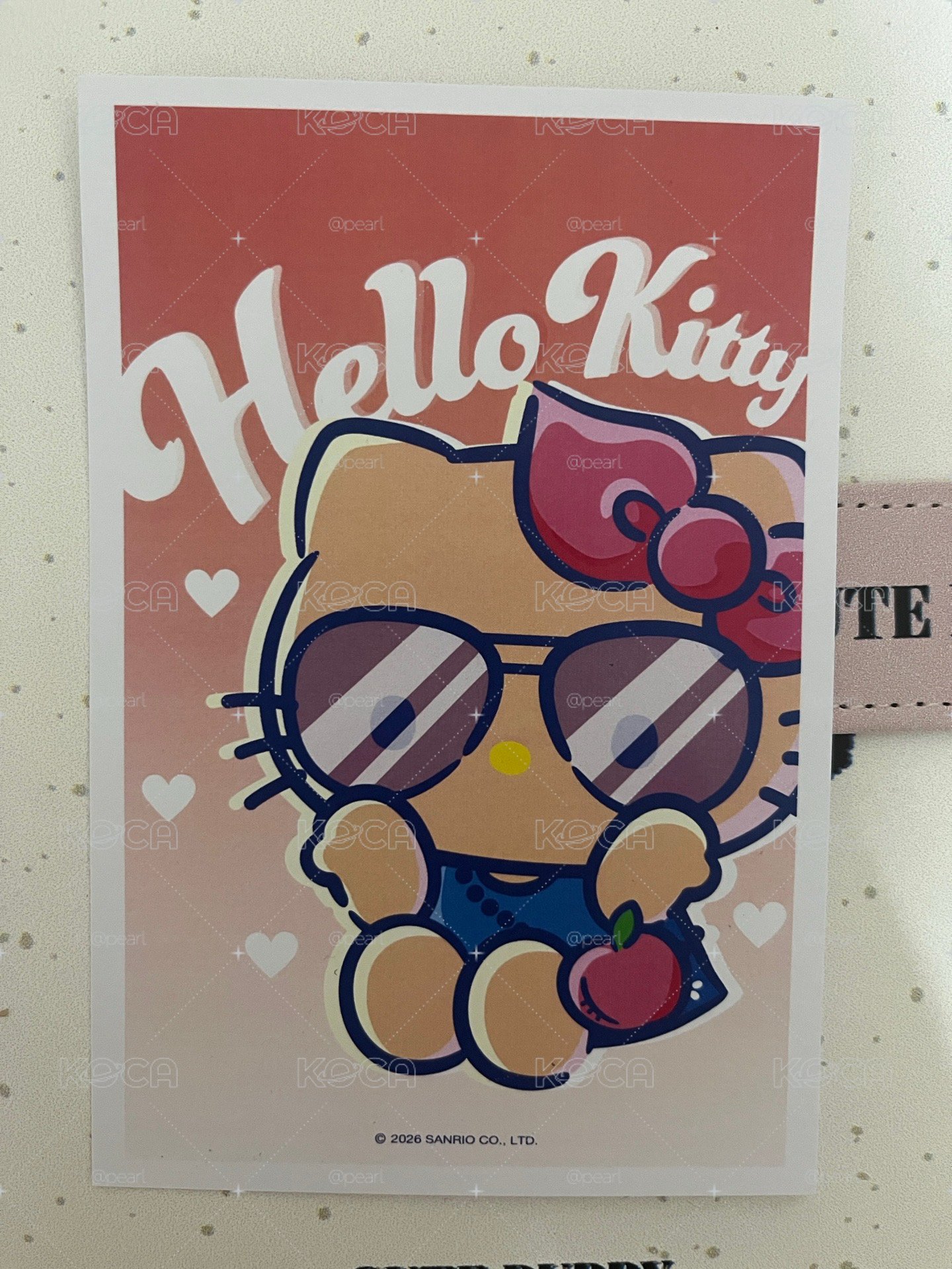 三麗鷗曬黑明信片
