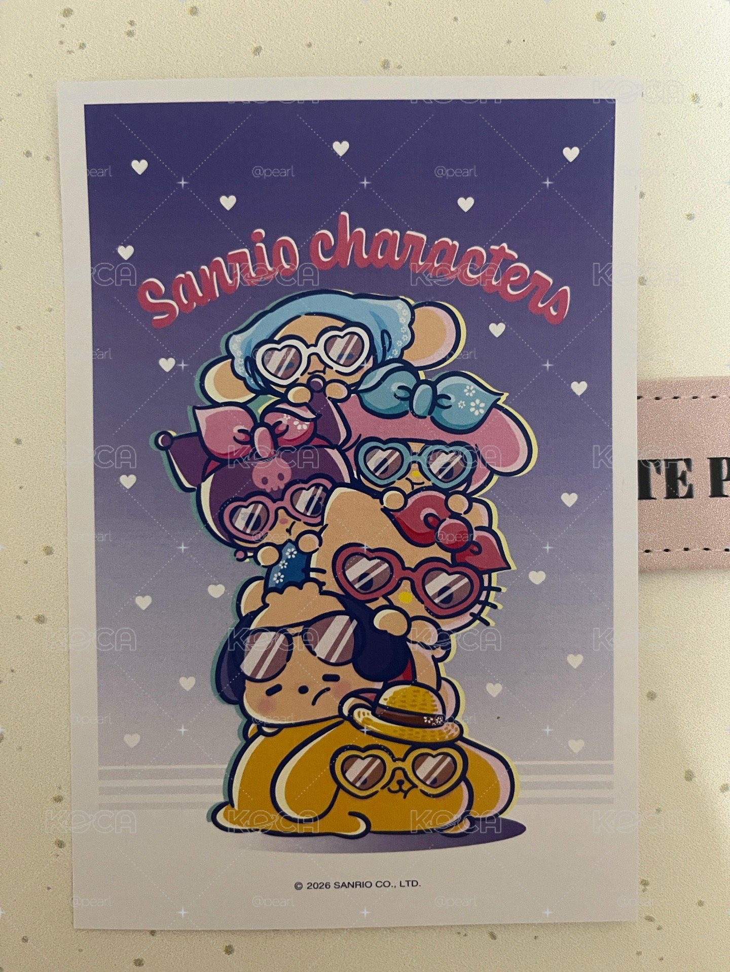 三麗鷗曬黑明信片