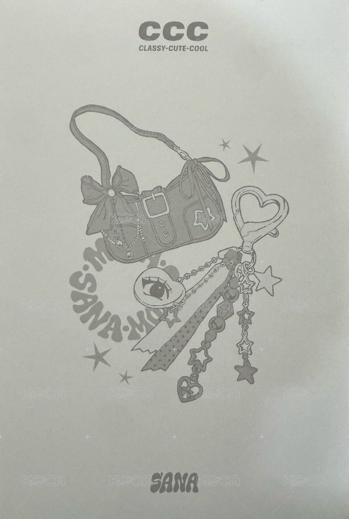 MISAMO 三週年快閃 明信片  背面