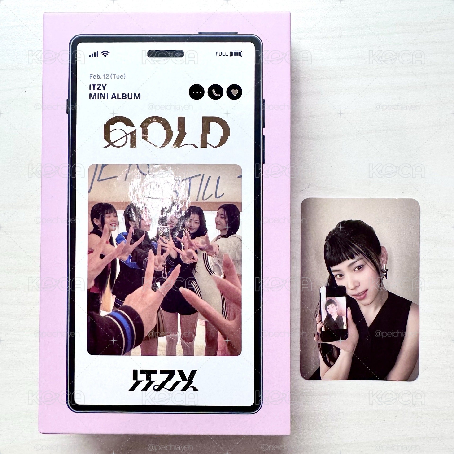 ITZY GOLD全專（無預售禮團卡）壓痕損見圖2
