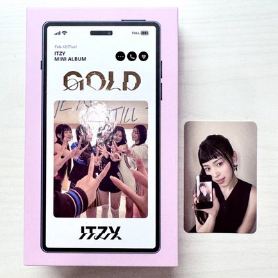 ITZY GOLD全專（無預售禮團卡）壓痕損見圖2
