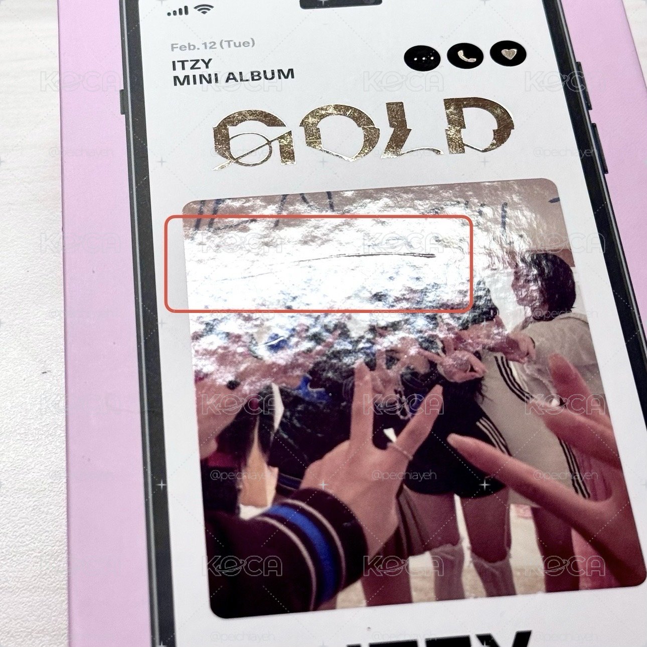ITZY GOLD全專（無預售禮團卡）壓痕損見圖2