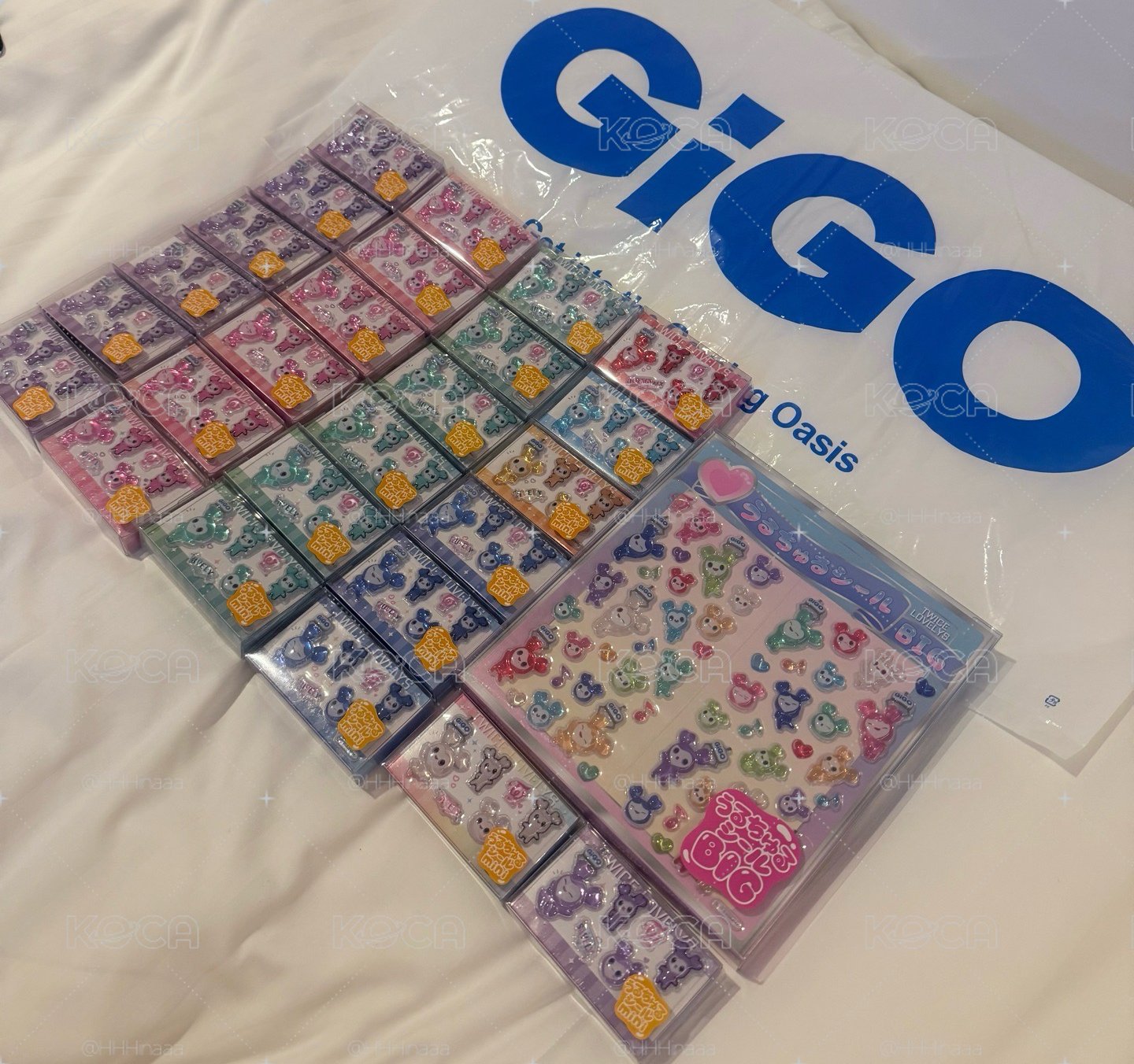 全新現貨Twice lovelys x GiGO水晶貼紙