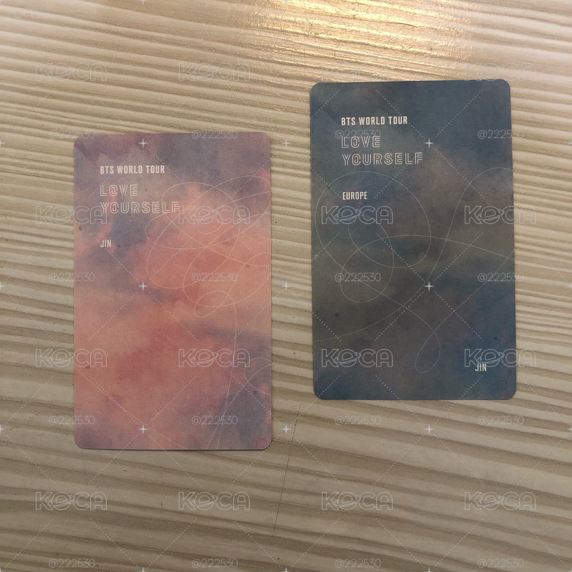 BTS 金碩珍 Jin LY首爾+歐洲 一起售不拆