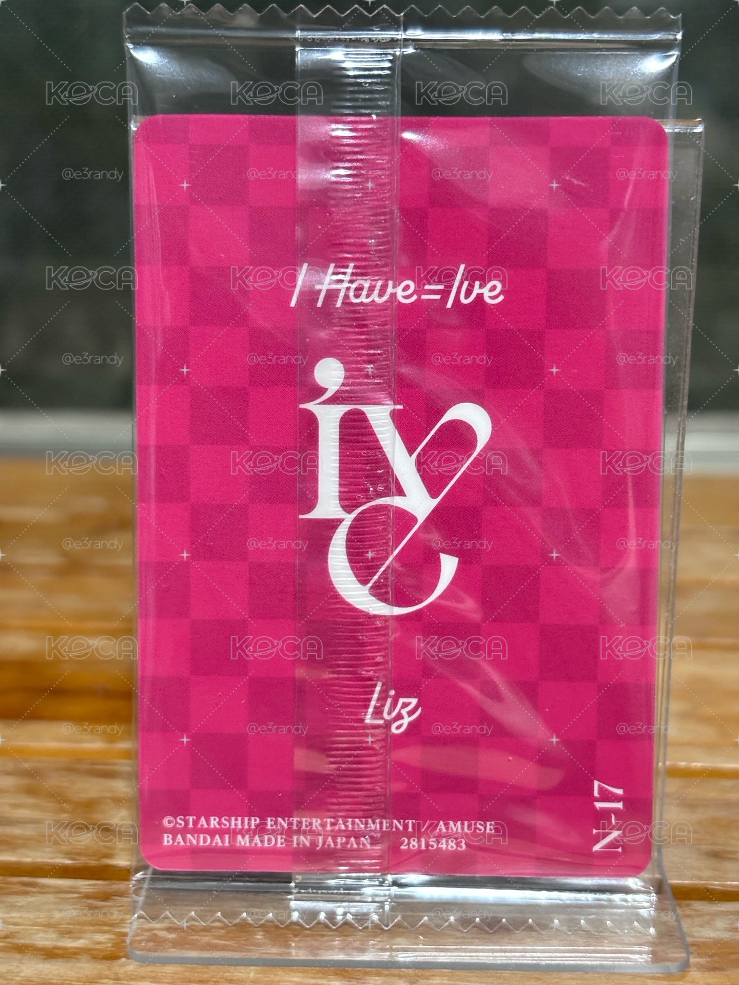 金志垣 Liz IVE 2026 日本萬代威化餅卡片系列 第二彈 隨機卡 N-17