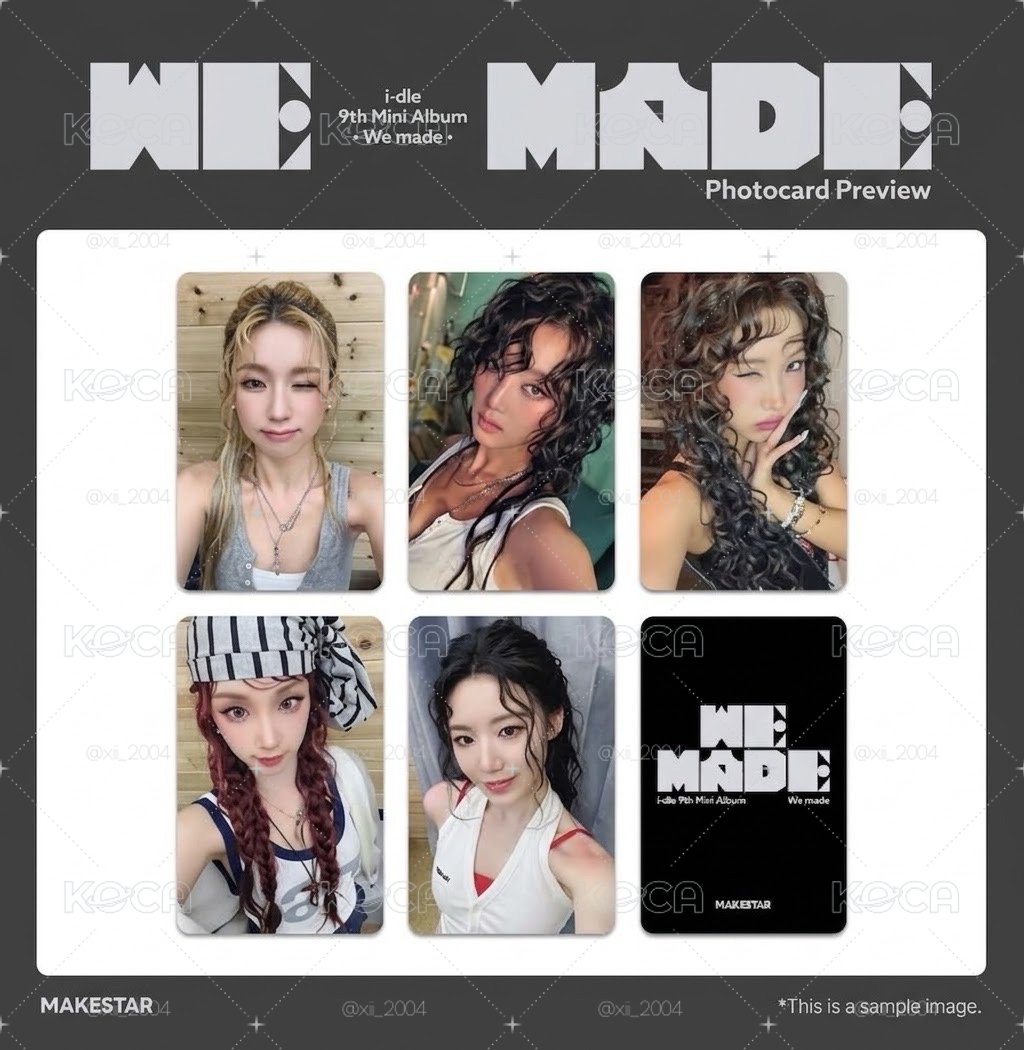 idle ‘We made’ ms3.0 簽售卡一套 