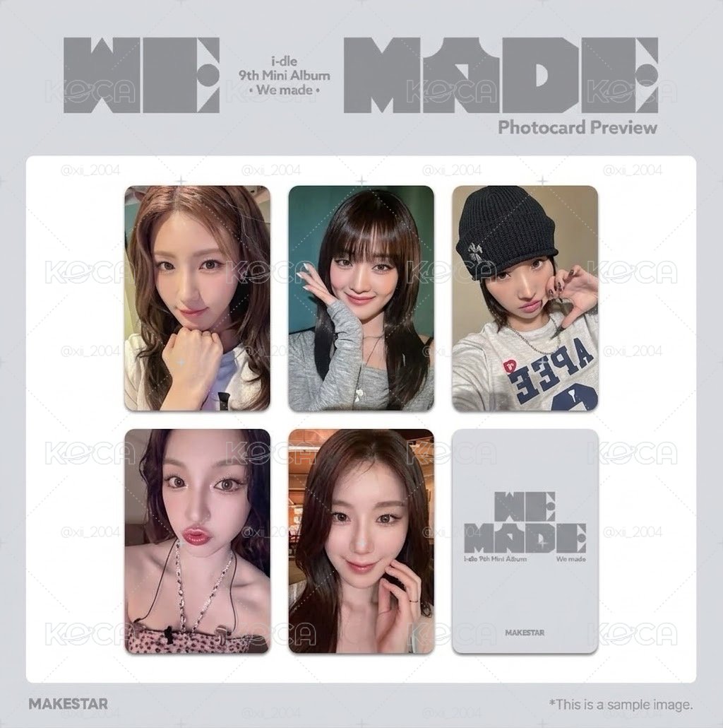 idle ‘We made’ ms5.0簽售卡一套
