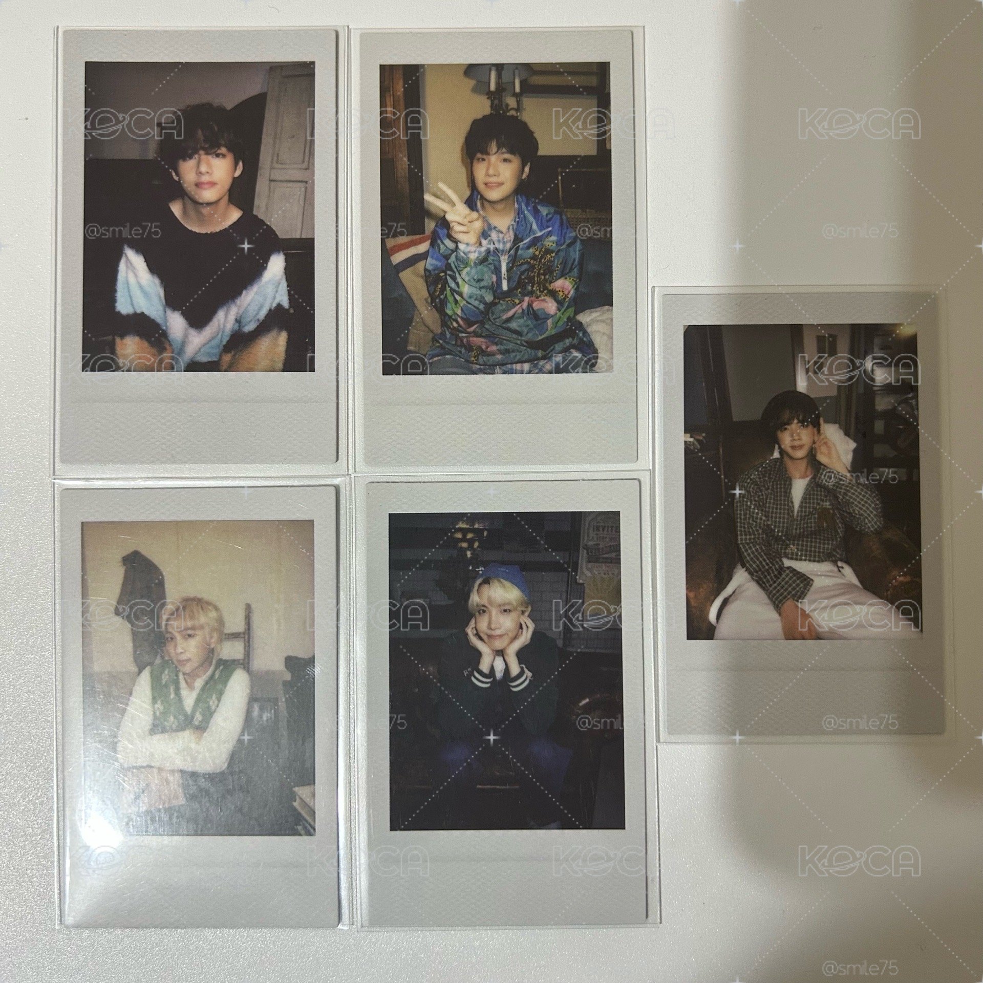 BTS 防彈少年團 deco kit 拍立得 泰亨 玧其 碩珍 號錫 南俊 小卡