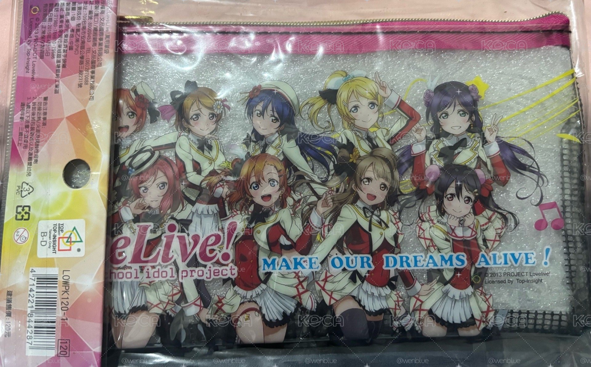 LoveLive!貼紙 墊板 書籤 二代團色紙