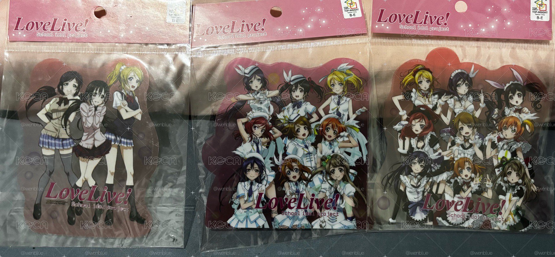 LoveLive!貼紙 墊板 書籤 二代團色紙