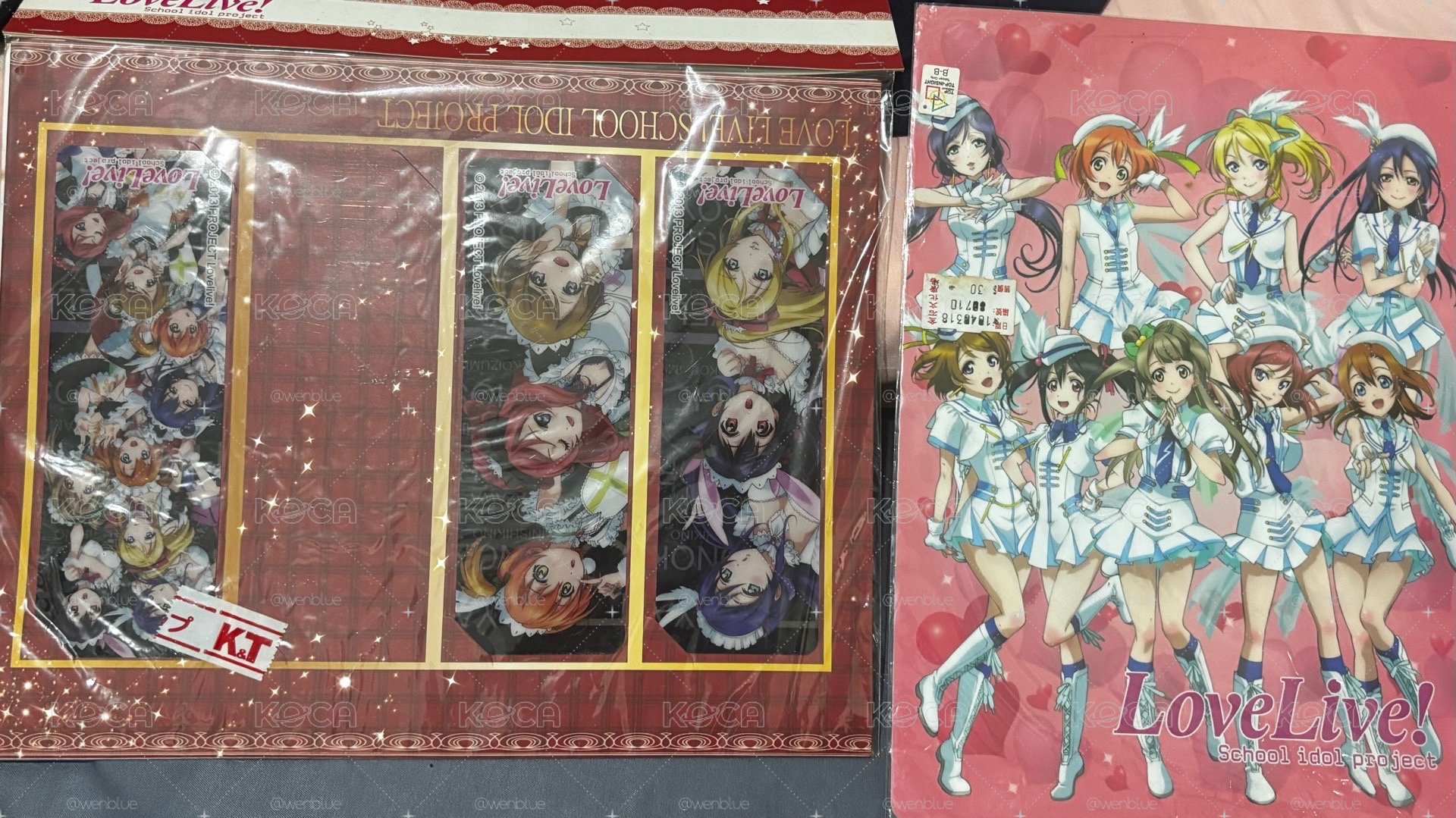 LoveLive!貼紙 墊板 書籤 二代團色紙