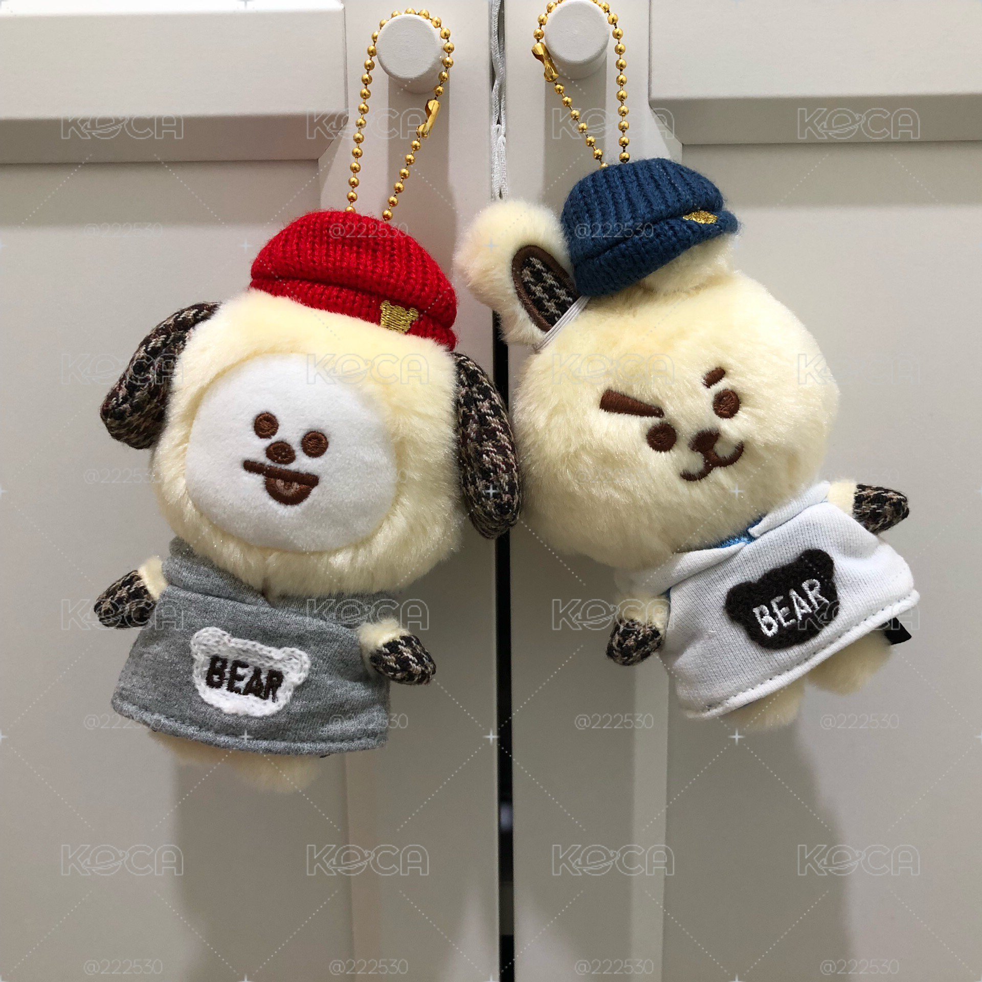 BT21 日本限定 絕版 千鳥格紋 Chimmy Cooky 吊飾（一起售不拆）