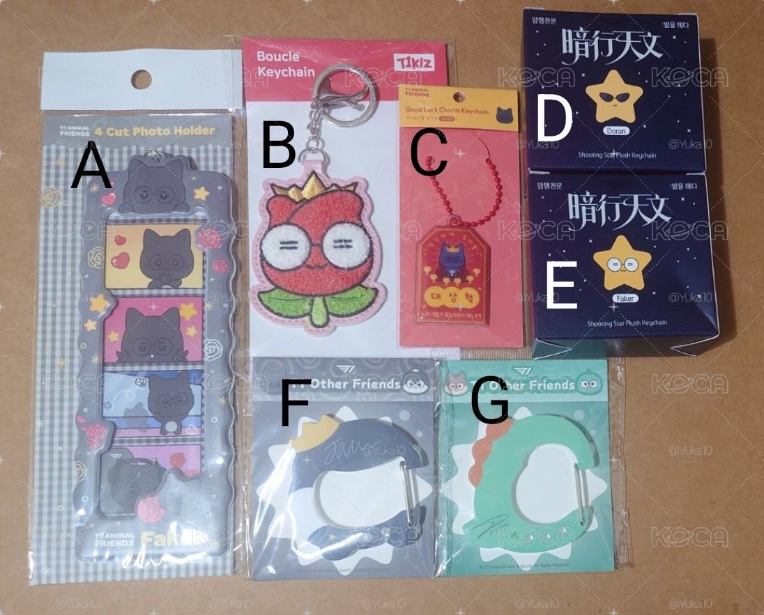 「現貨」T1klz 布章吊飾 刺繡吊飾 御守 星星吊飾 登山扣 Doran Faker 暗行天文 愚人節 動物朋友 四格