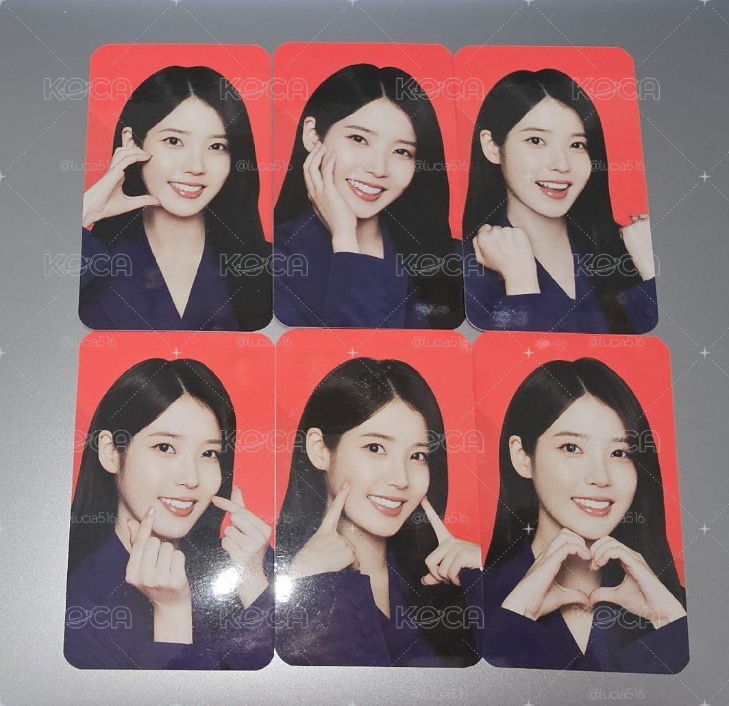 IU 高露潔台灣 代言卡6張一組