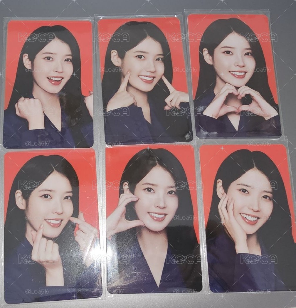 IU 高露潔越南 代言卡 PVC材質 6張一組