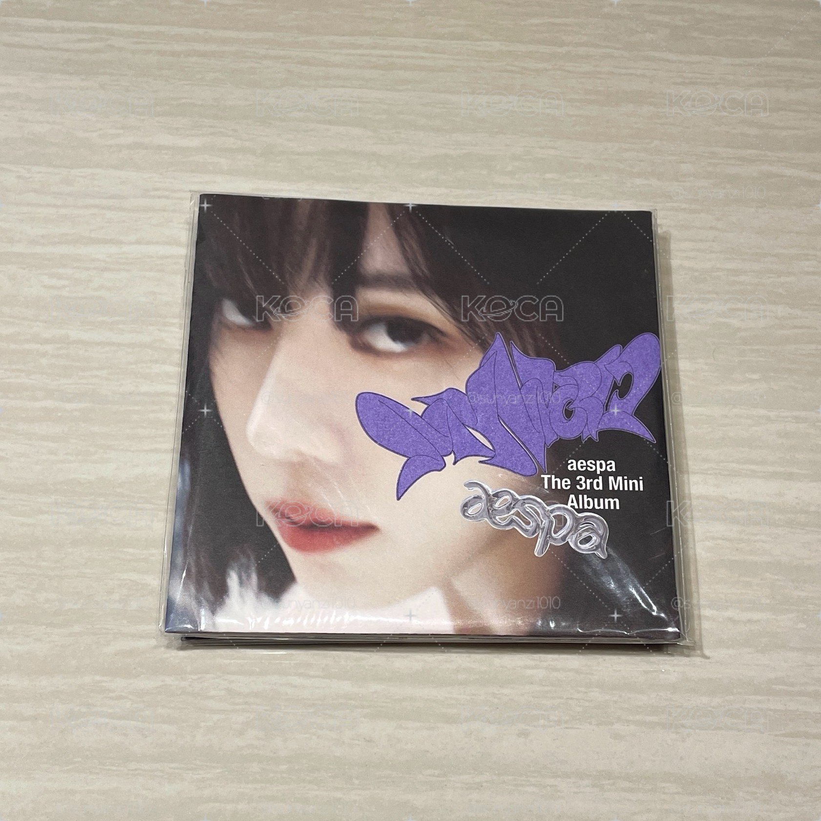 aespa karina 柚 冬 MY WORLD Poster Ver. 專輯 全新未拆專