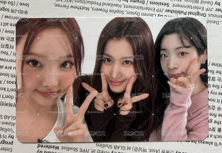 TWICE 娜紗多 分隊卡