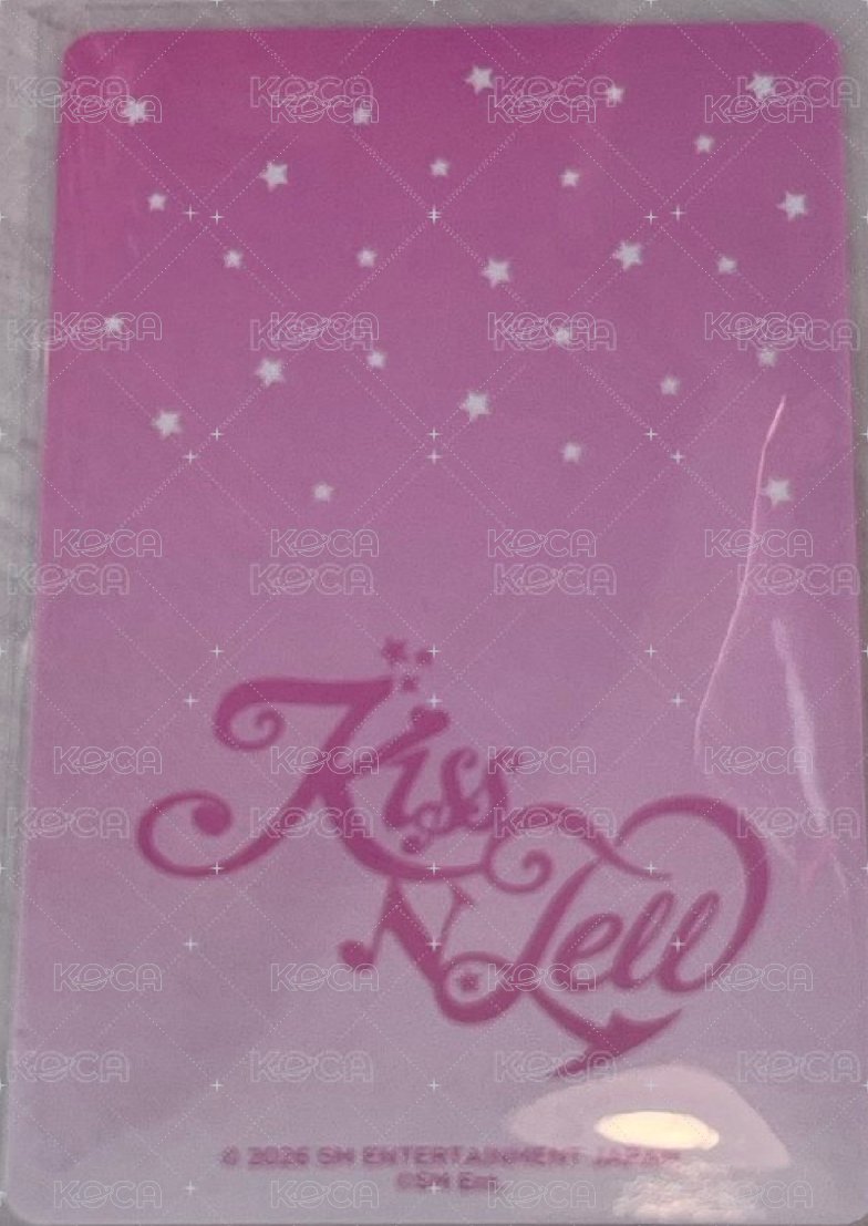 KISS N TELL B版 隨機卡  背面