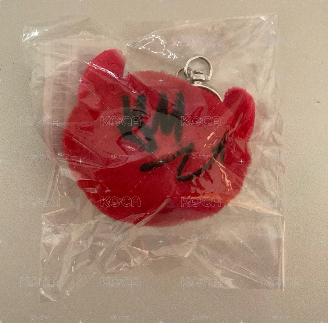 춤 (CHOOM) 絨毛 鑰匙圈吊飾 (紅)
