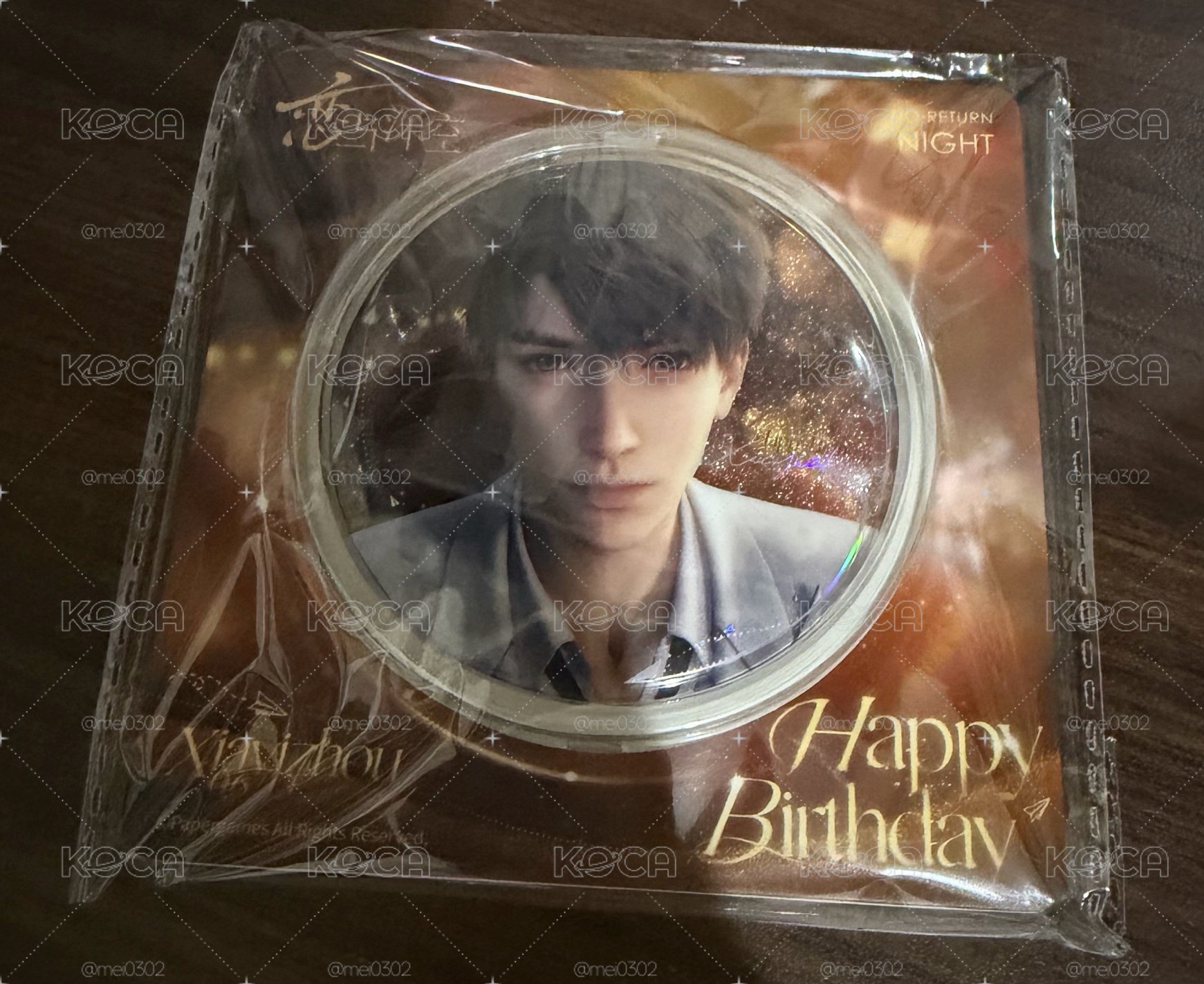 戀與深空 夏以晝 2025生日典藏 馬口鐵徽章