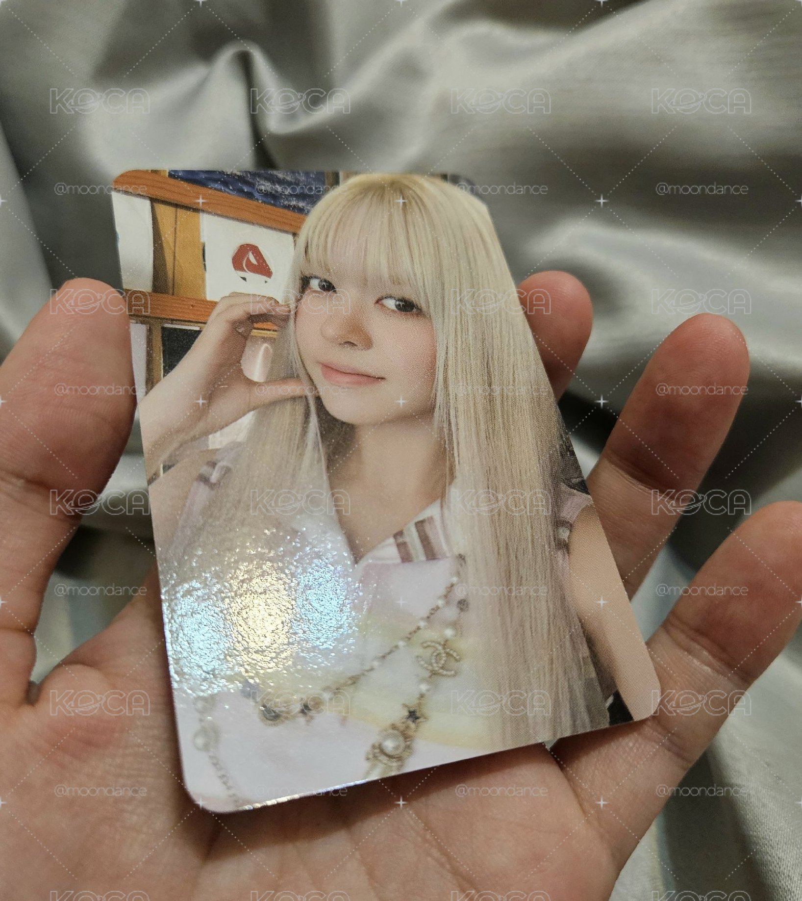 NMIXX 小夜曲 ms 隨機卡 莉莉 臉頰比心 比愛心，近全新，正反面無瑕疵