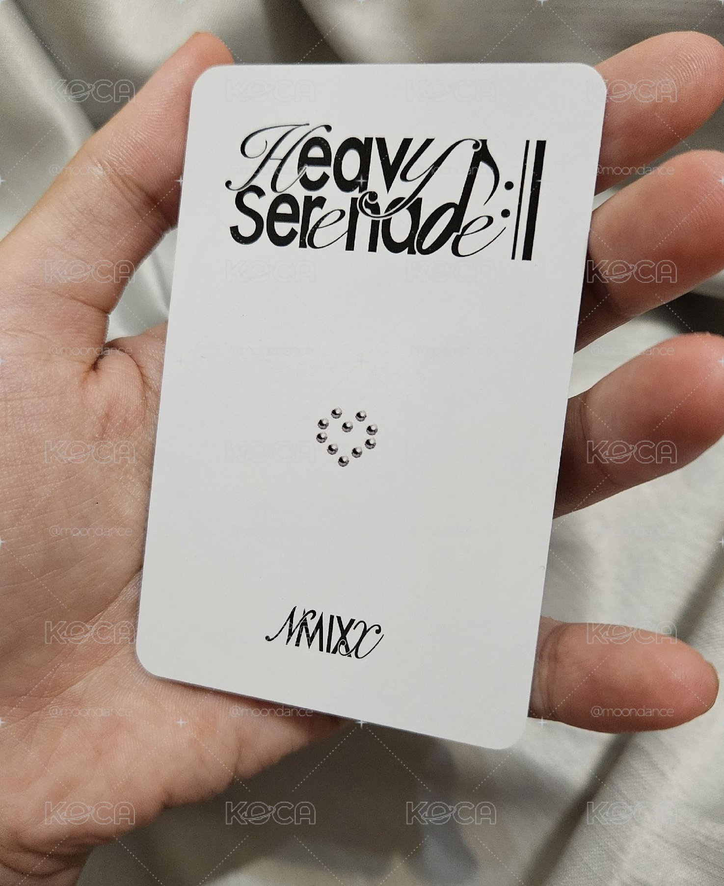 NMIXX 小夜曲 ms 隨機卡 莉莉 臉頰比心 比愛心，近全新，正反面無瑕疵