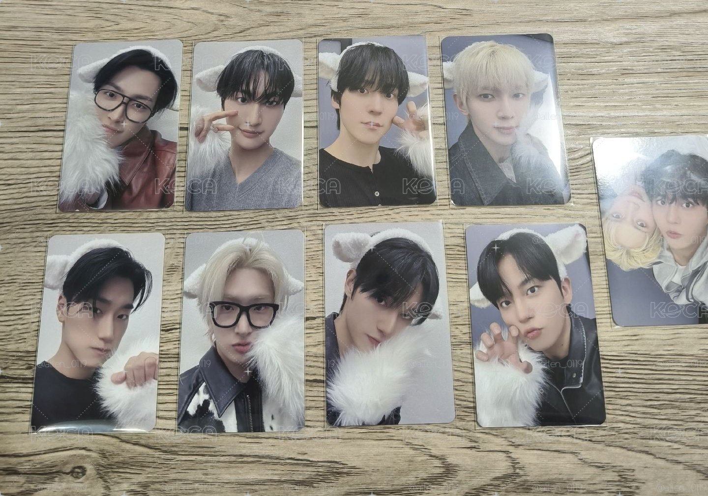 ateez 一套配🐩🐻雙人卡