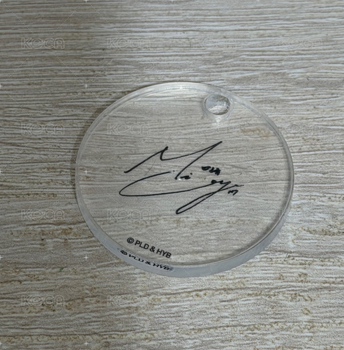 成員自製鑰匙圈（奎簽名）