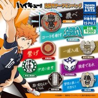 多美 Takara Tomy Arts 徽章 排球少年校徽金屬胸章