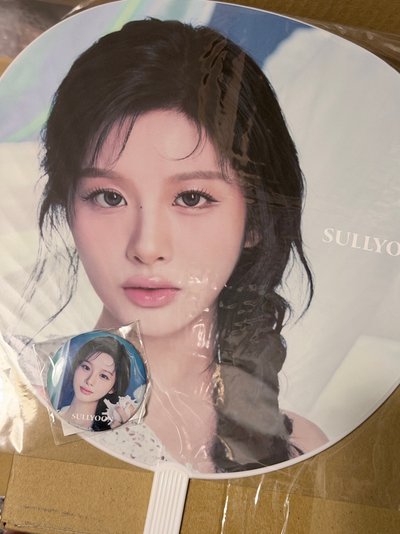 （全新未拆現貨含徽章一顆 全新飛機盒寄出）nmixx sullyoon 世巡 日本 應援扇 