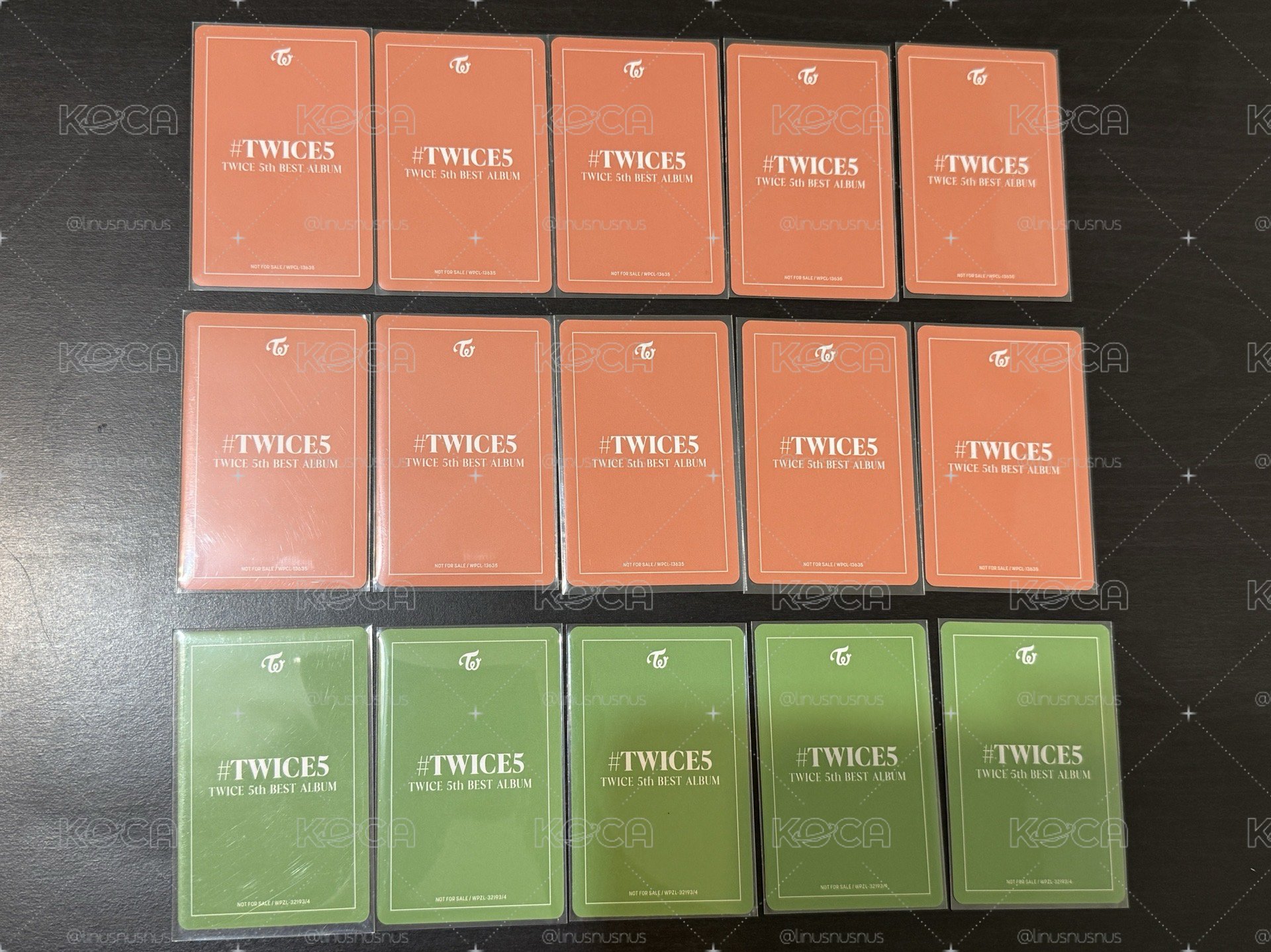 TWICE JP精選五 初回限定A/B盤 專輯卡