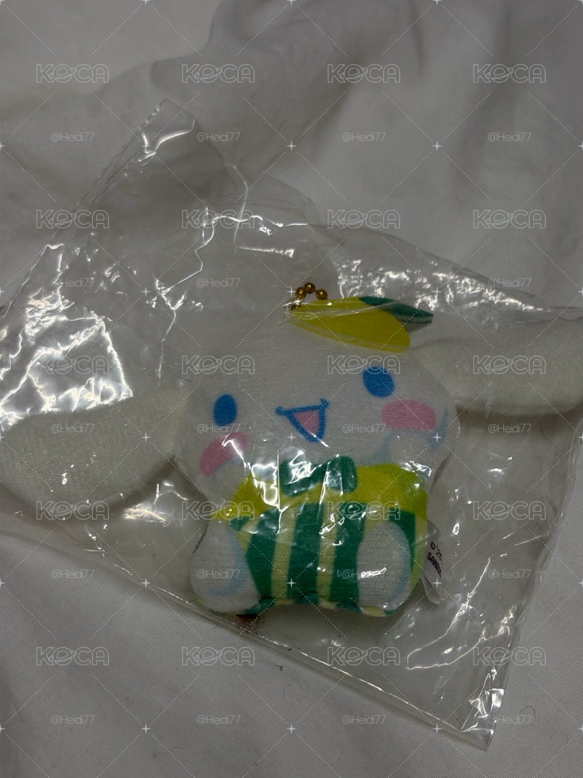 大耳狗西瓜造型 扭蛋 吊飾