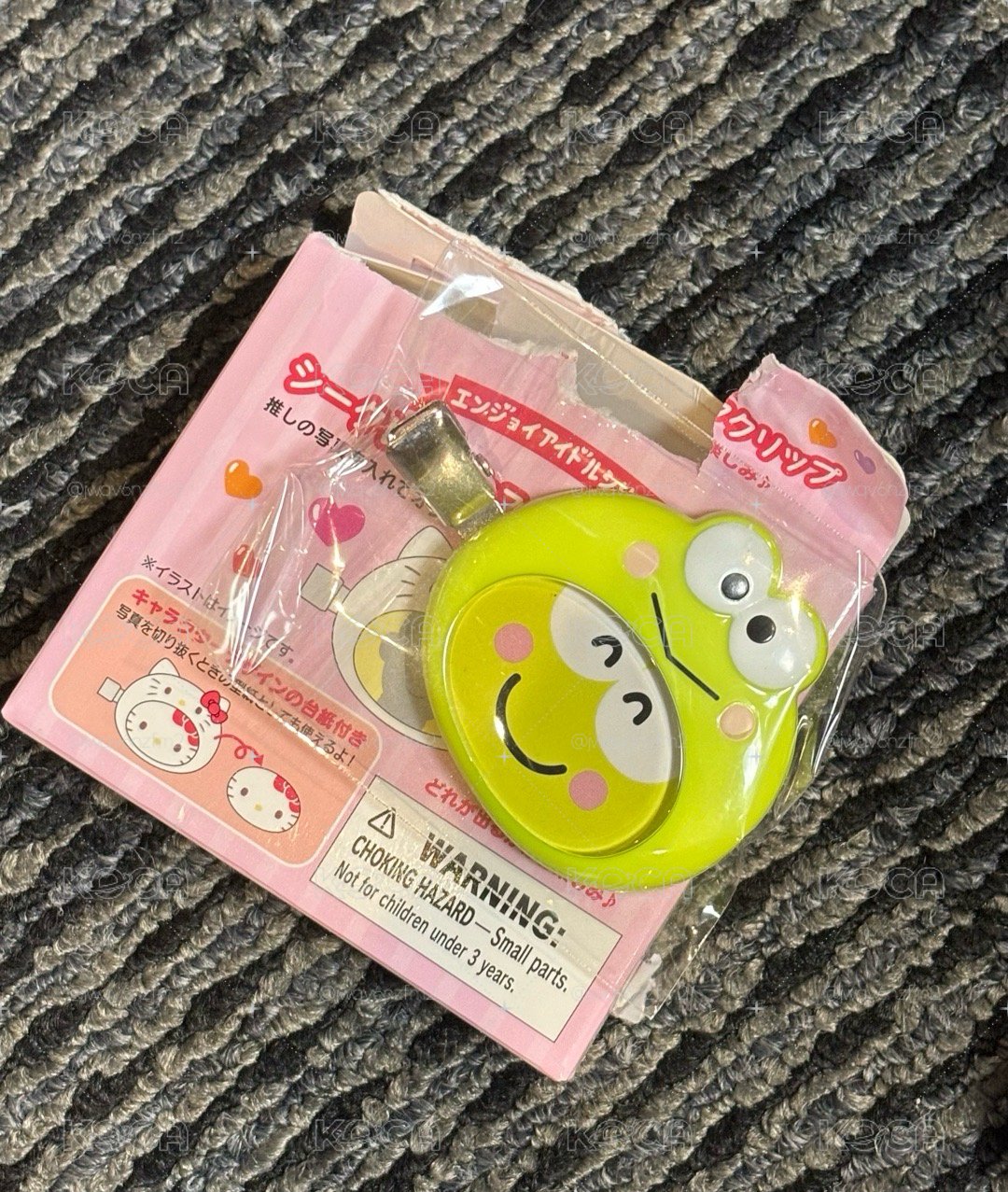 大眼蛙換臉髮夾
