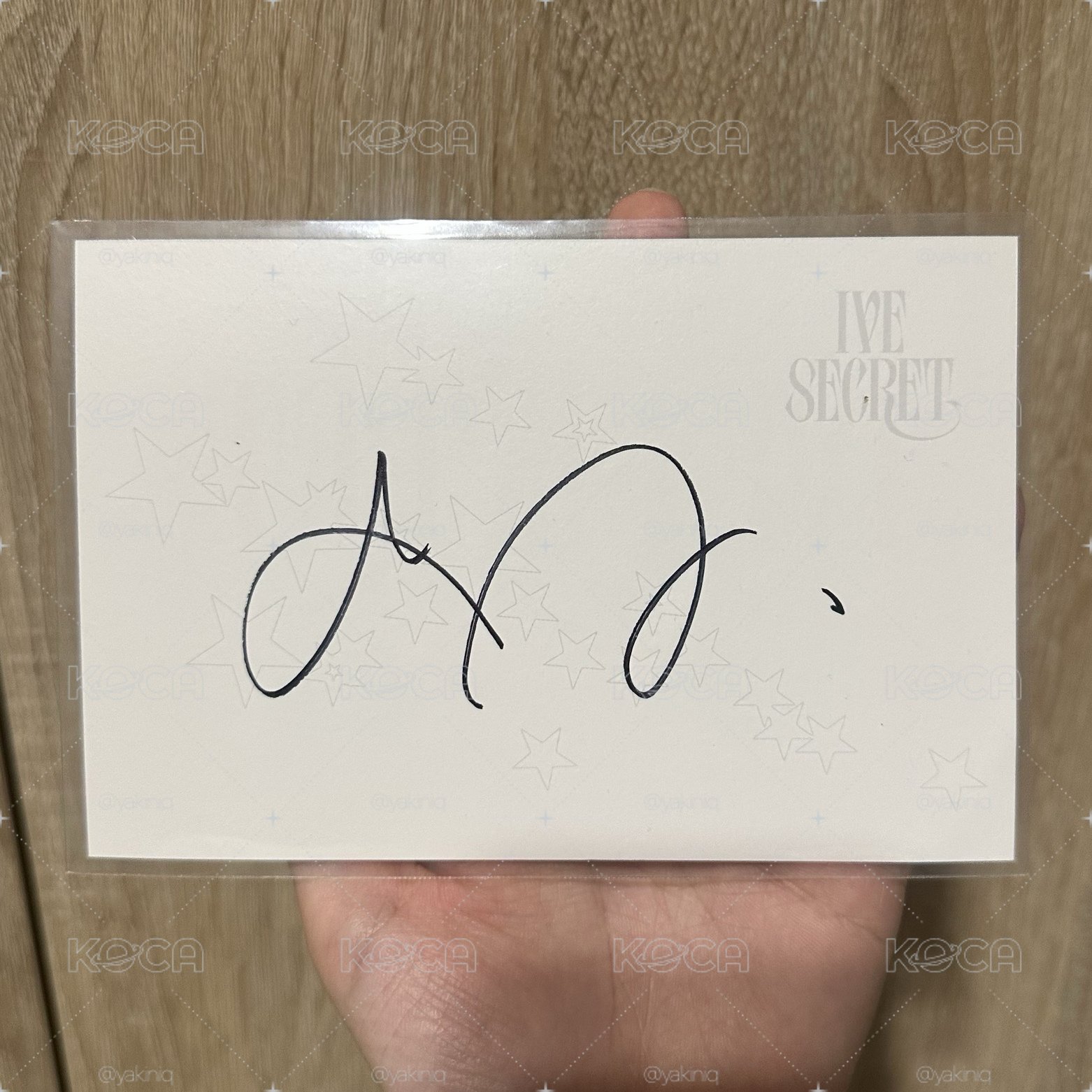 IVE SECRET Rei美版親簽明信片