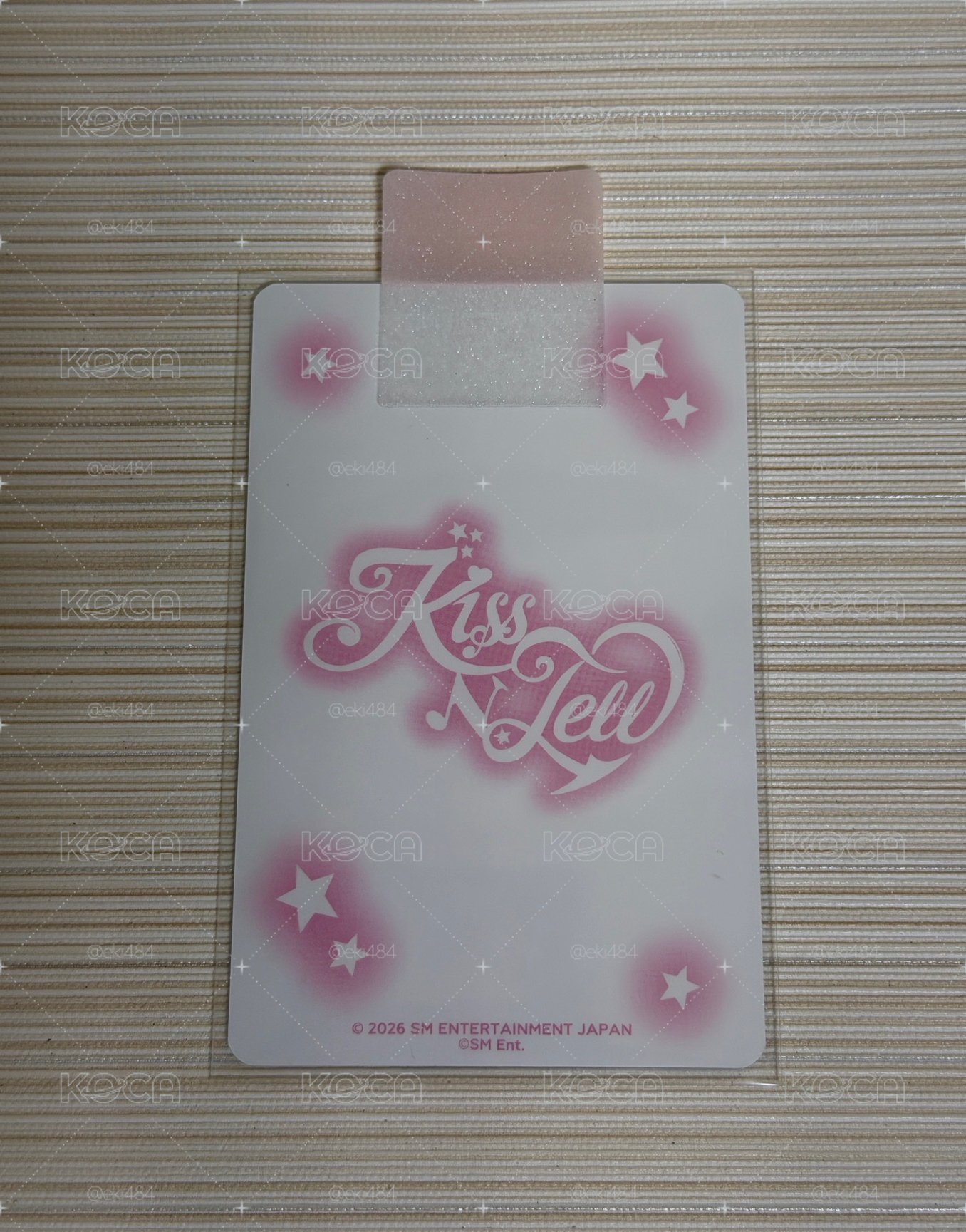 aespa winter KISS N TELL 快閃 滿額卡