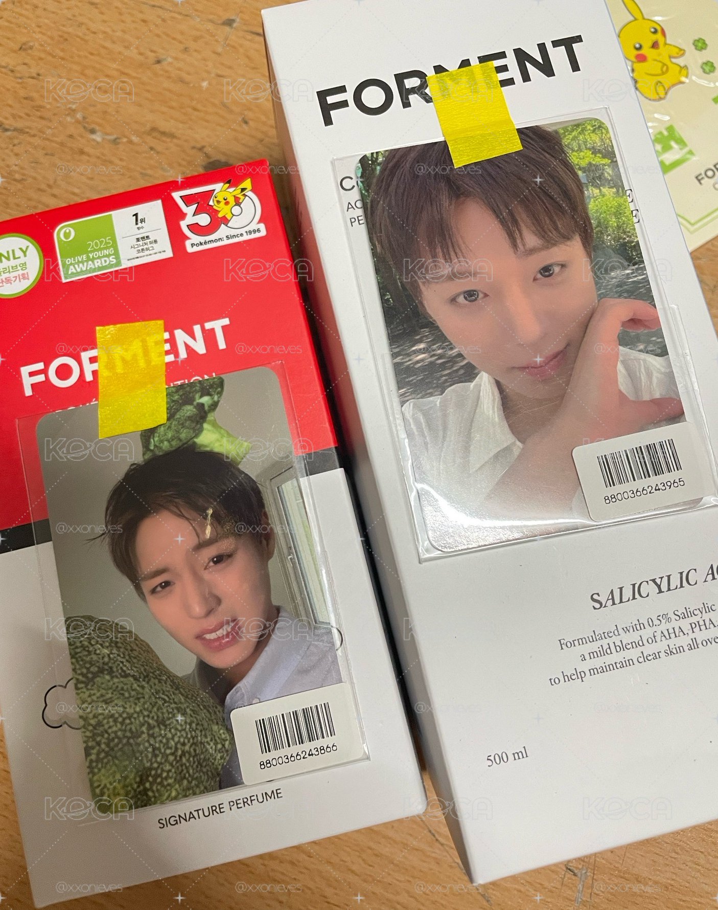 Forment代言香水小卡